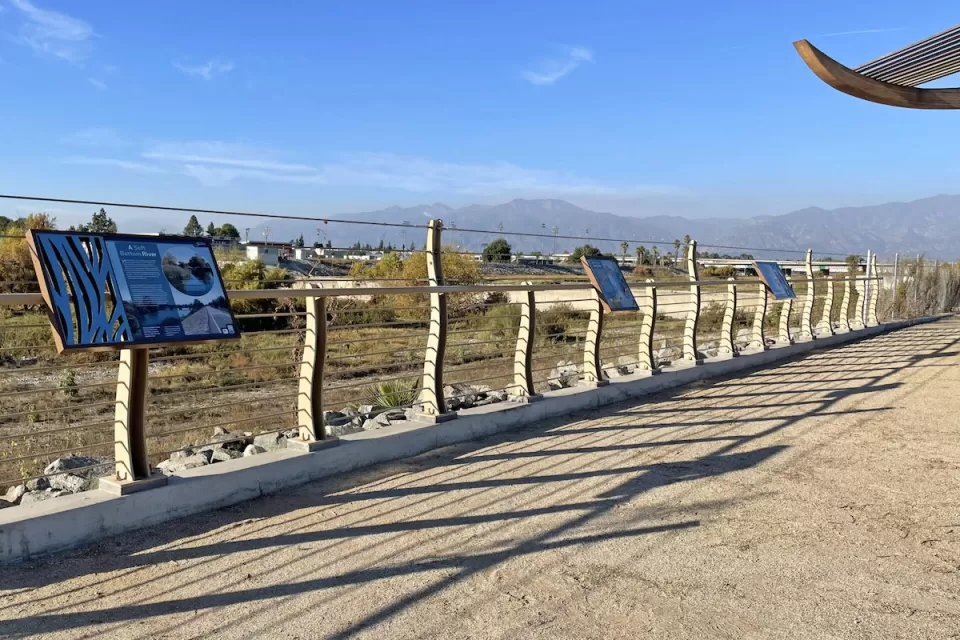 Walkway at San Gabriel River Park.